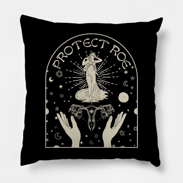 Protect Roe / Pro Choice Pillow by Stacy Peters Art