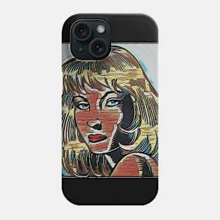 potrait of pretty woman Phone Case