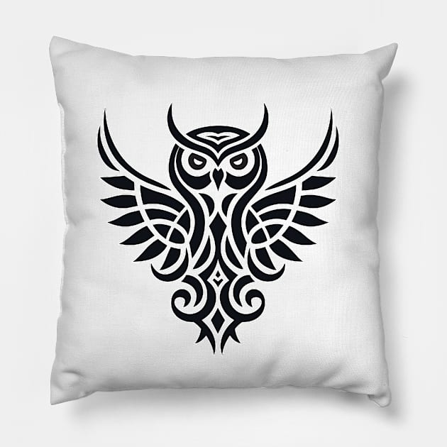 Spirit Owl : Clean Design of Owl Pillow by MC Digital Design