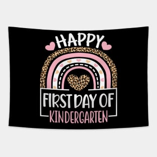 First Day of Kindergarten Funny Back To School Leopard Teach Tapestry