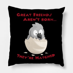 African Grey Friends are Hatched Pillow