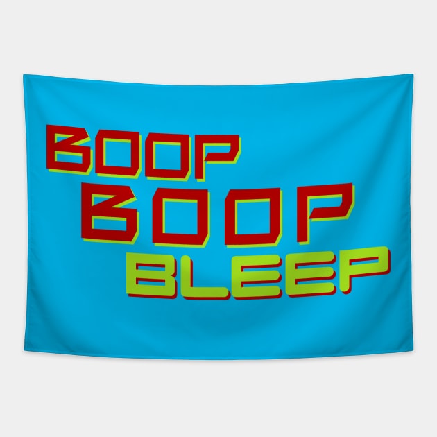 Robot Soundplay - Boop Boop Bleep Tapestry by Fun Funky Designs