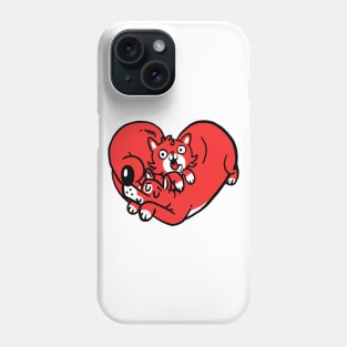 I love dogs and cats Phone Case