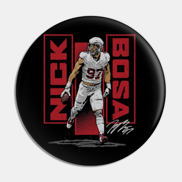 Nick Bosa San Francisco Vertical Pin by ClarityMacaws