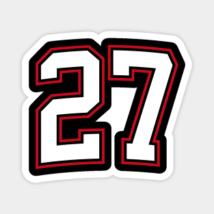 Number Twenty Seven 27 Magnet