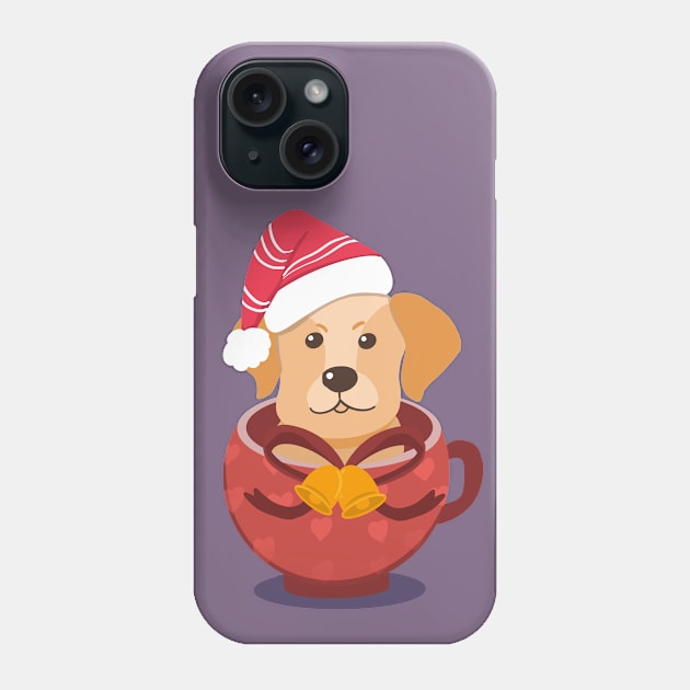 Cute Beagles Puppy In A Cup | Merry Christmas Phone Case by i am Cuta