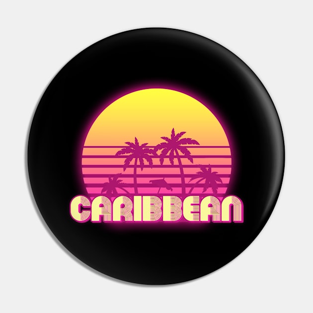 Caribbean retro wave Pin by SerenityByAlex