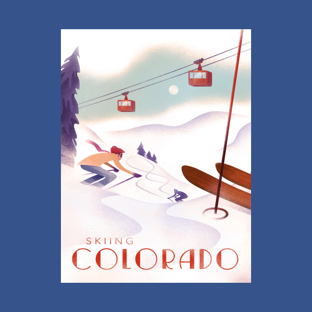 Discover Colorado Skiing - Colorado - T-Shirt