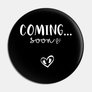 Coming Soon Announcement Pregnancy Pin