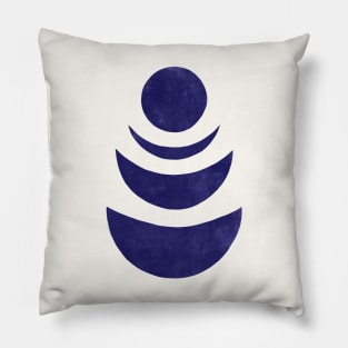 Blue Moody Moon Pillow