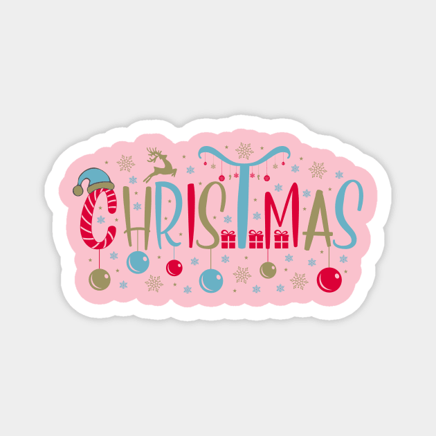 Christmas Holidays Magnet by hippyhappy