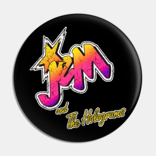 Distressed Jem And The Holograms Pin