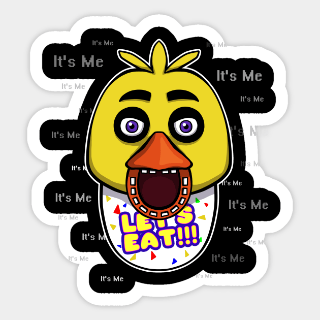 Chica five nights fnaf art | Sticker