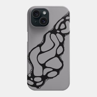 Enchanting Ebony Neurographic Art Phone Case