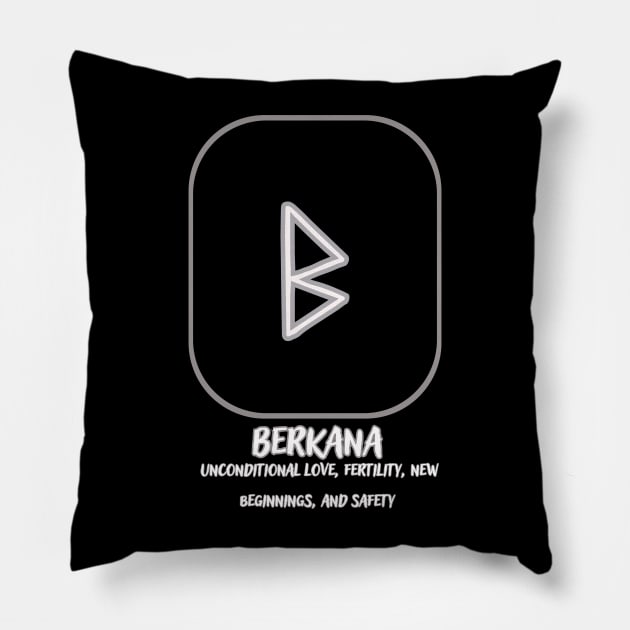 The Nordic rune Berkana Pillow by Skandynavia Cora