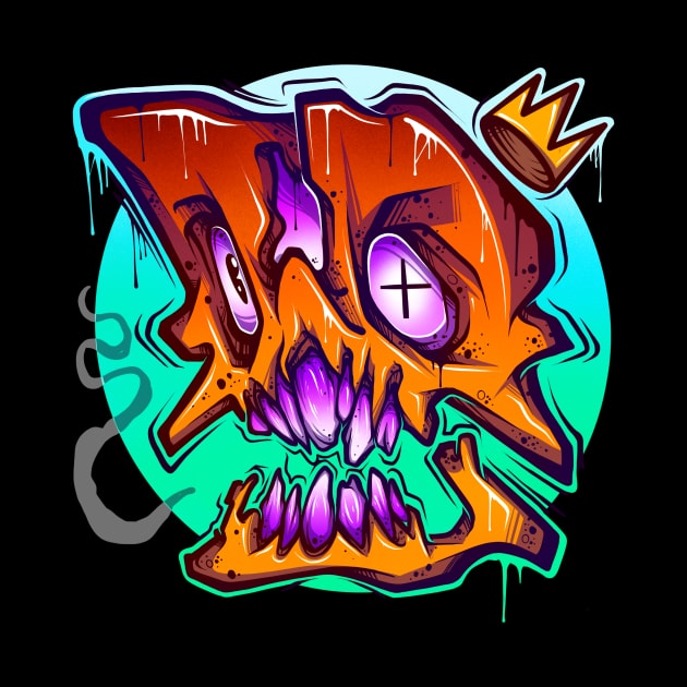 Graffiti Skull by Graffitidesigner