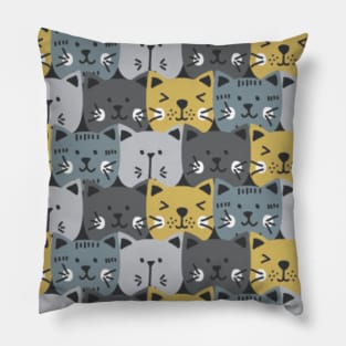 Cat Pattern , cute cat , Funny cat Pillow