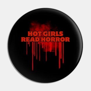 Hot Girls Read Horror, book worm, gift present ideas Pin