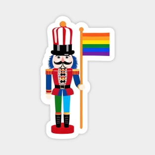 Pride Christmas Nutcracker Magnet