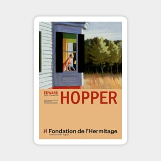 Edward Hopper - Cape Cod Morning - Minimalist Exhibition Art Poster Magnet