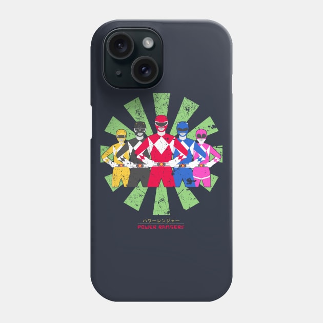 Power Rangers Retro Japanese Phone Case by Nova5