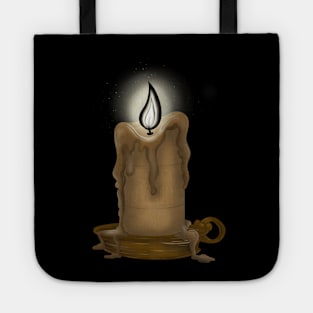 Black Flame Candle Tote