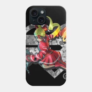 Ribbon Girl (Grey version) Phone Case