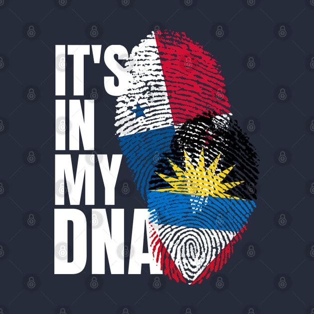 Antigua And Panamanian DNA Mix Flag Heritage Gift by Just Rep It!!