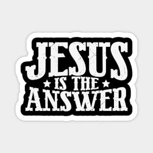 Jesus is the Answer, Jesus Christ, Christian, Faith Magnet