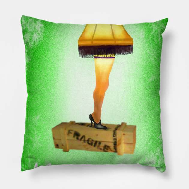 Leg lamp Pillow by RG Illustration