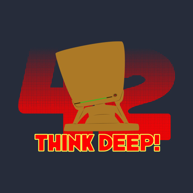 Think Deep 42 Deep Thought Mug TeePublic
