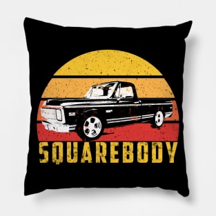 Chevrolet C10 K5 SquareBody 73-87 Chevy Truck Classic American C-10 Square Body Pickup Truck Pillow