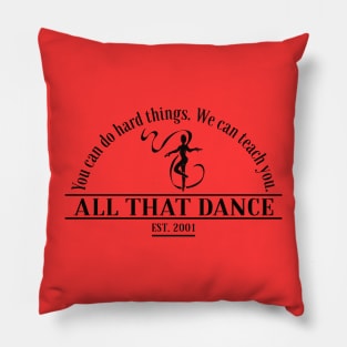 You can do hard things (black) Pillow