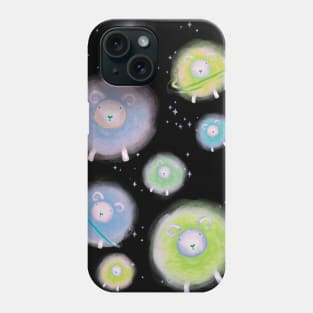 Children's Illustration Sheep in Galaxy Space - Colour Variant 3 Phone Case