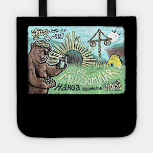 Happy Midsommar Bear Tote