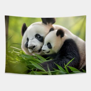 Panda Animal Wild Beauty Freedom Wilderness Enchanting Tapestry