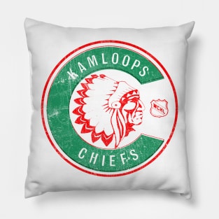 Kamloops Chiefs - Defunct 70s Hockey Team Pillow