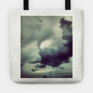 Grey Cloudy Sky Tote