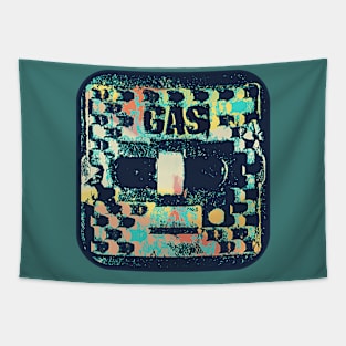 Gas surface box / access cover in colorful vintage look. Tapestry