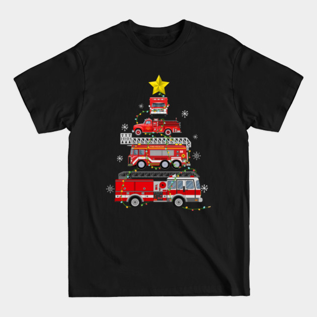 Discover Firefighter Truck Christmas Tree Xmas Christmas Tree Idea - Christmas Tree Gifts - T-Shirt