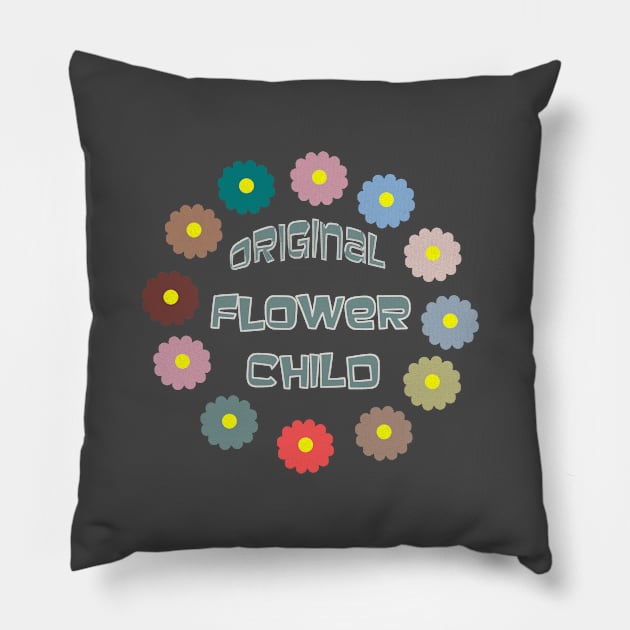 Original flower child Pillow by artsytee