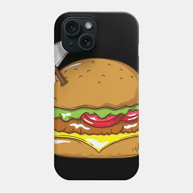 Delicious burger Phone Case by dieEinsteiger