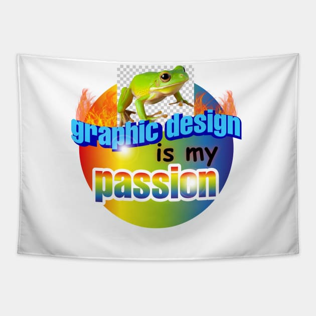 Graphic Design is my passion Tapestry by Geneblu