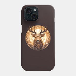 Golden Stag - Deer King Phone Case