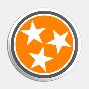 Tennessee Flag Stars // Big Orange // State Flag Knoxville Pin