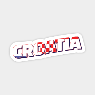 Croatia Vintage style retro souvenir Magnet