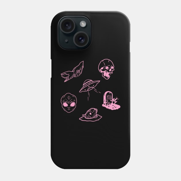 Random Pink Phone Case by UghStudio