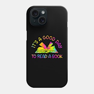 To Read a Book Library Reading Tie Dye Phone Case