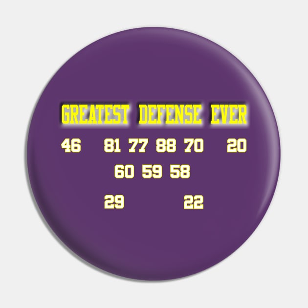 Greatest D Ever - The 60s 70s Vikings Pin by Retro Sports