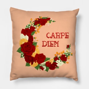 Full Bloom | Red Carpe Diem Pillow